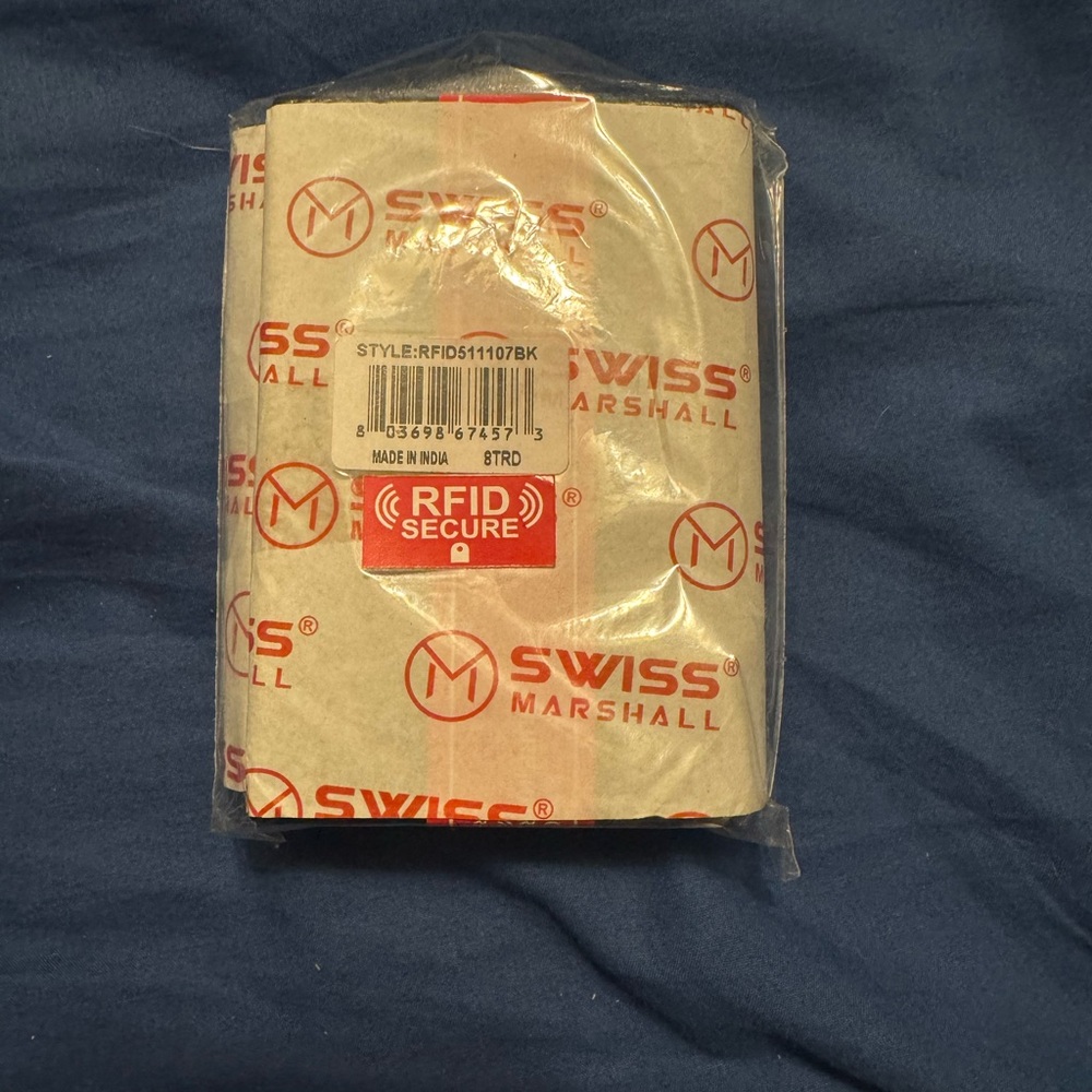 Swiss Marshall RFID Secure Wallet - Red and White